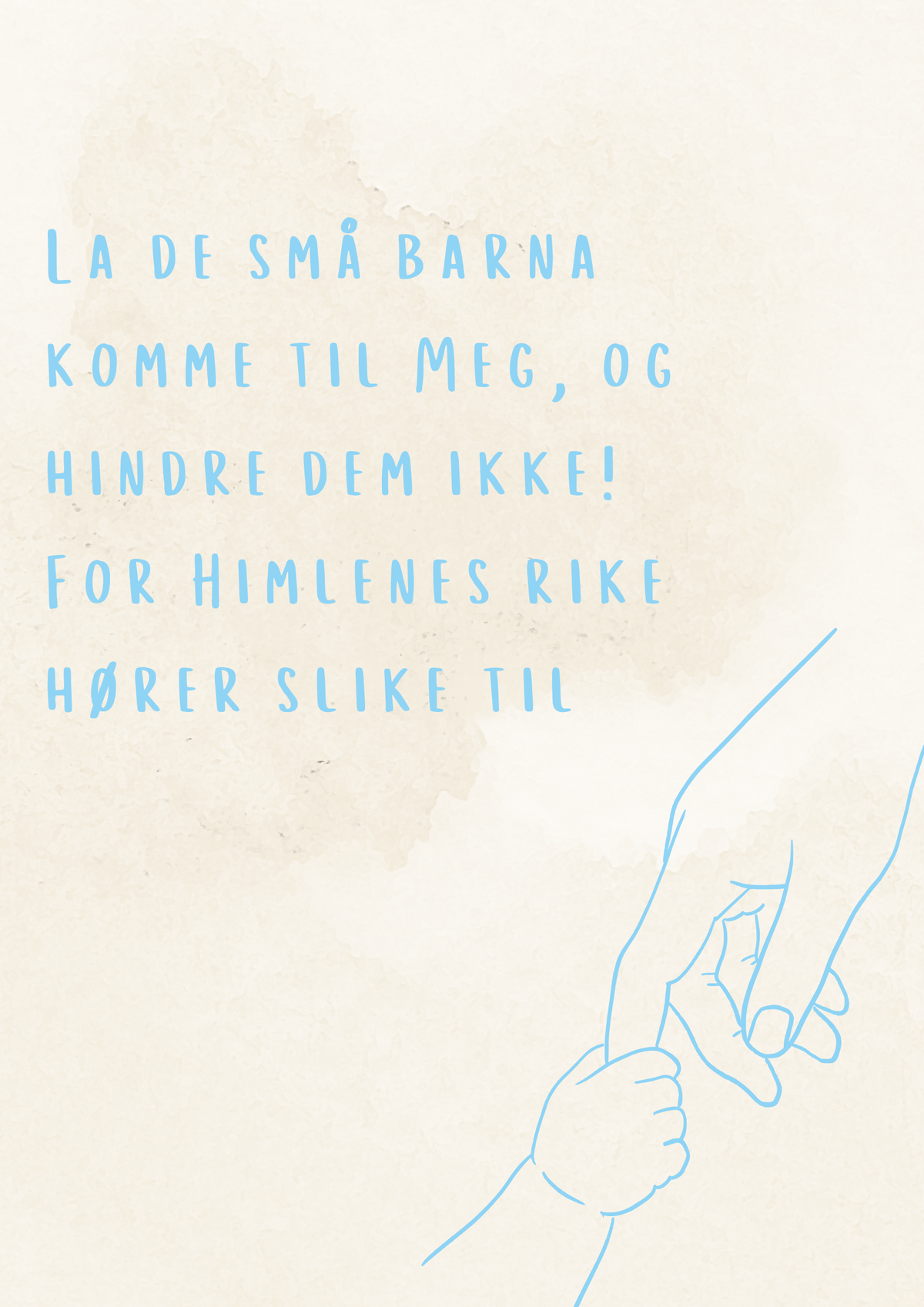 Matteus 19:14 - Blå