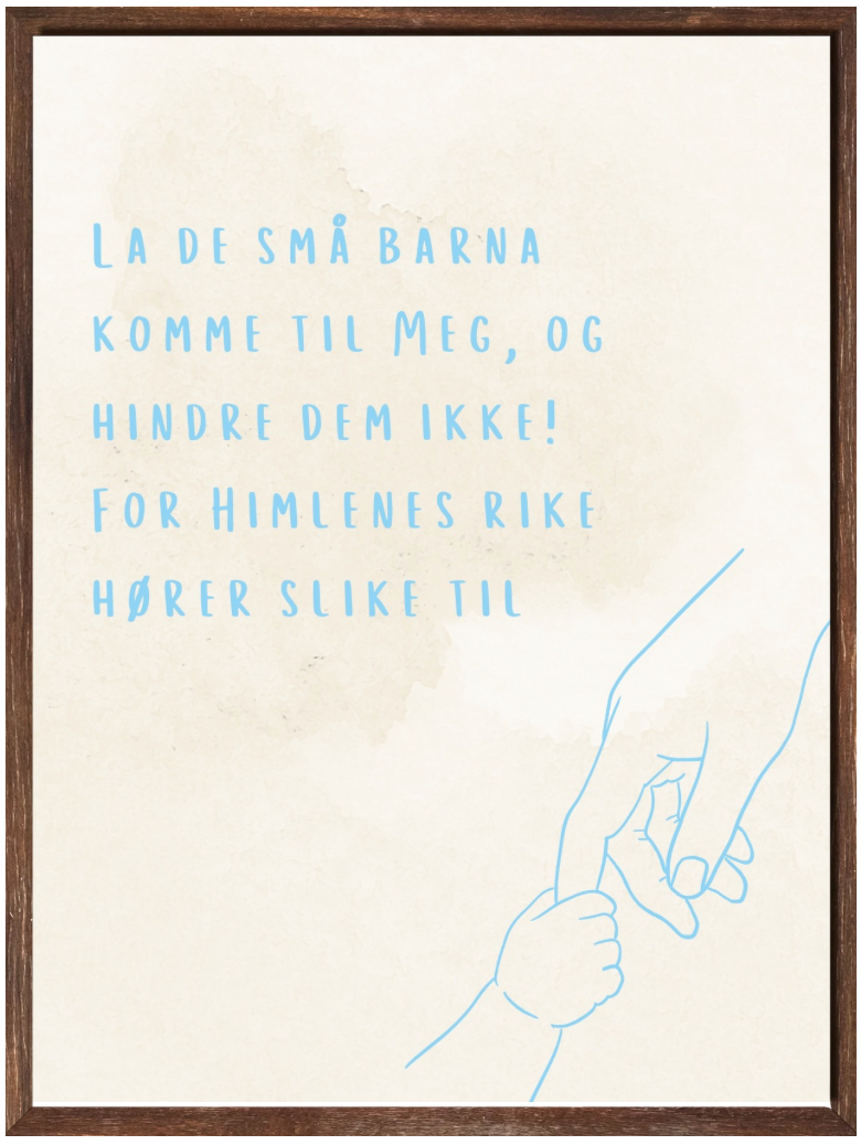 Matteus 19:14 - Blå